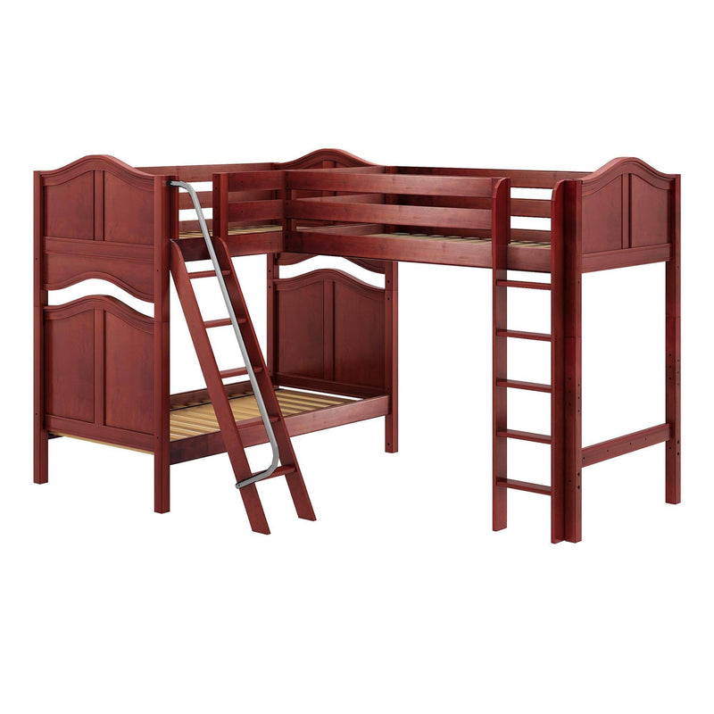 Maxtrix Twin High Corner Loft Bunk Bed