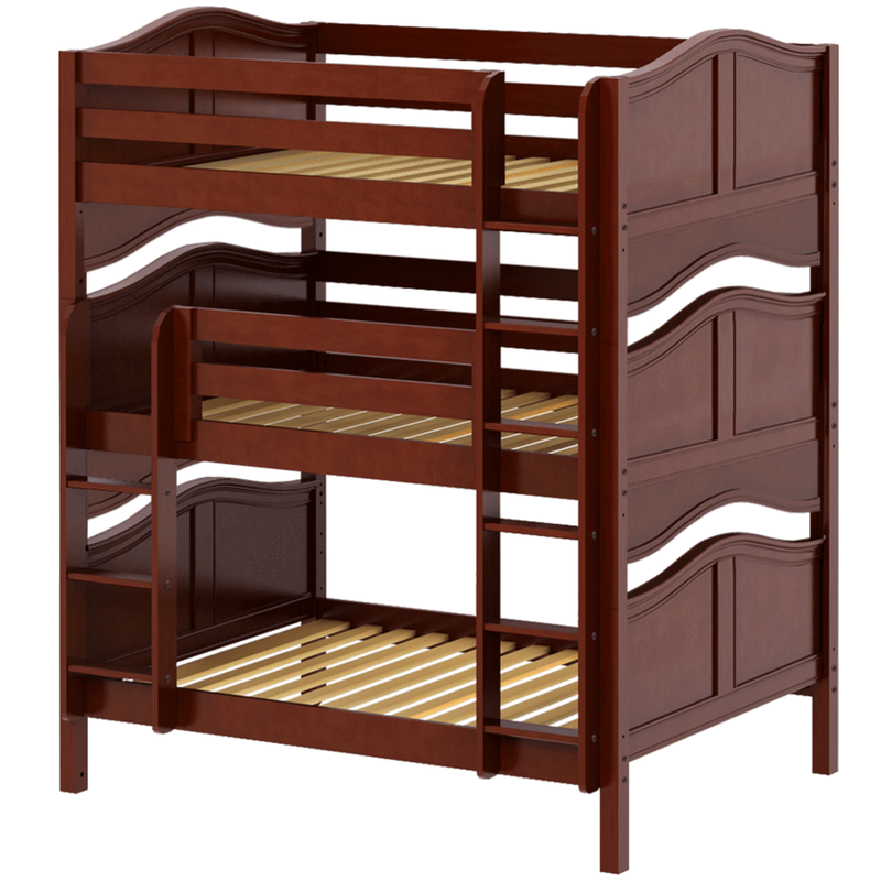 Maxtrix Full Triple Bunk Bed with Straight Ladder