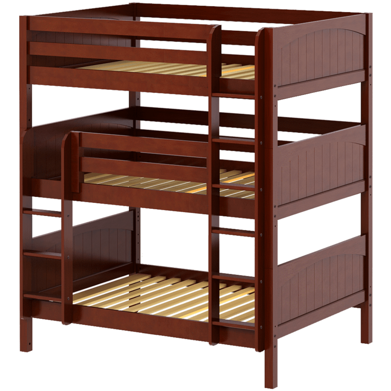 Maxtrix Full Triple Bunk Bed with Straight Ladder