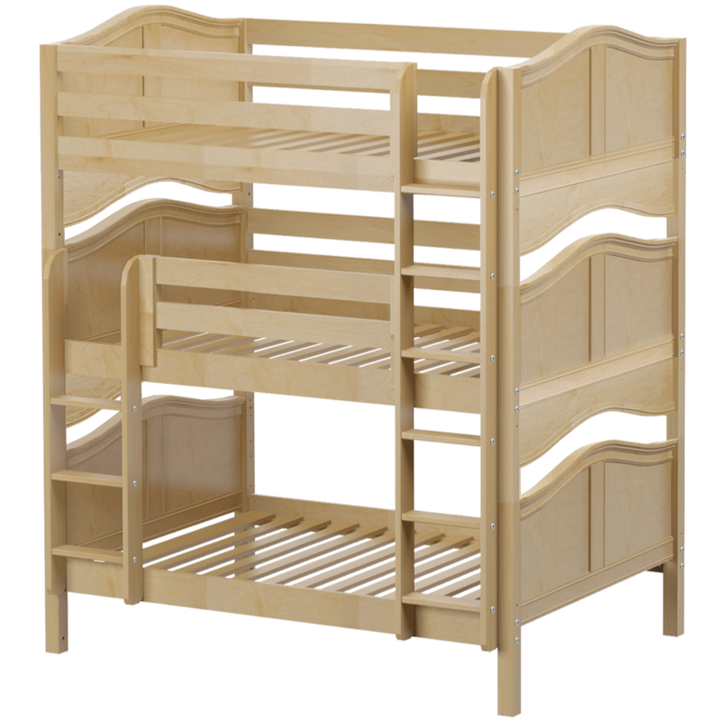 Maxtrix Full Triple Bunk Bed with Straight Ladder
