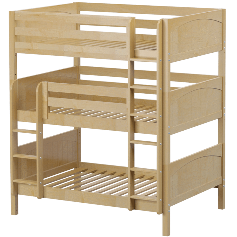 Maxtrix Full Triple Bunk Bed with Straight Ladder