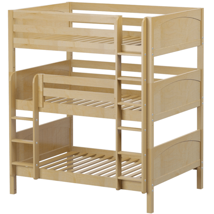 Maxtrix Full Triple Bunk Bed with Straight Ladder