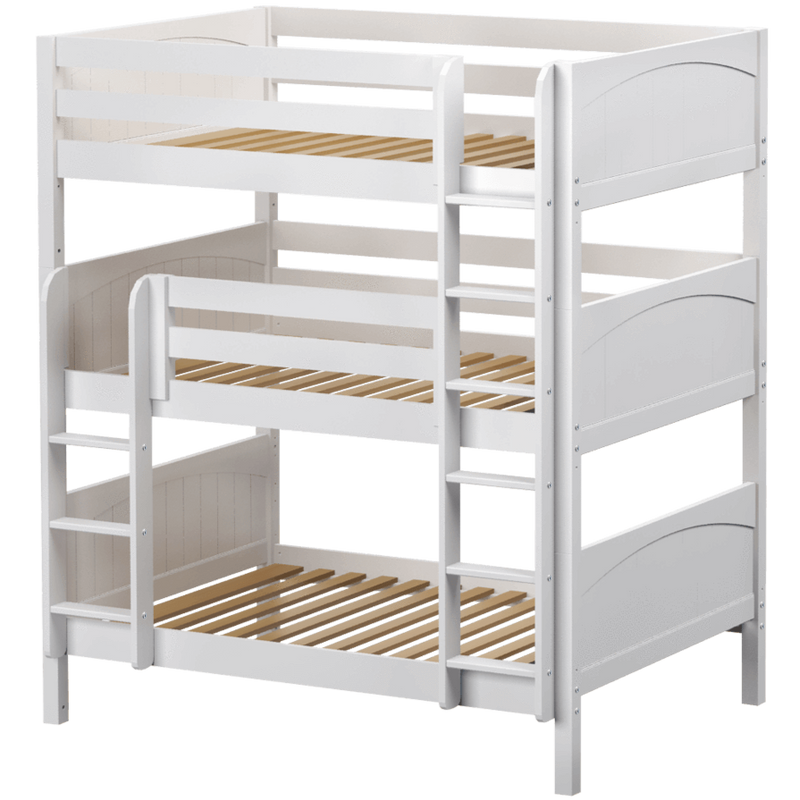 Maxtrix Full Triple Bunk Bed with Straight Ladder