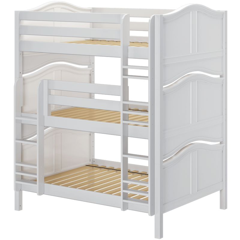 Maxtrix Full Triple Bunk Bed with Straight Ladder