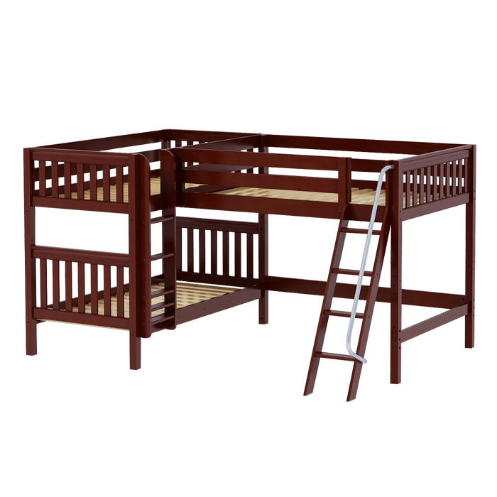 Maxtrix Full Medium Corner Loft Bunk Bed