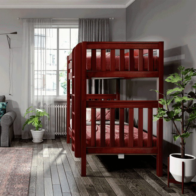 Maxtrix Twin XL High Bunk Bed