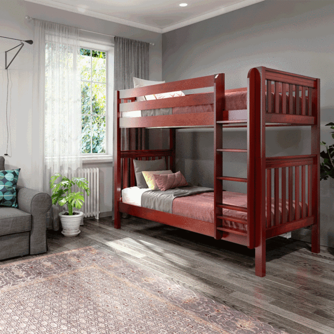 Maxtrix Twin XL High Bunk Bed