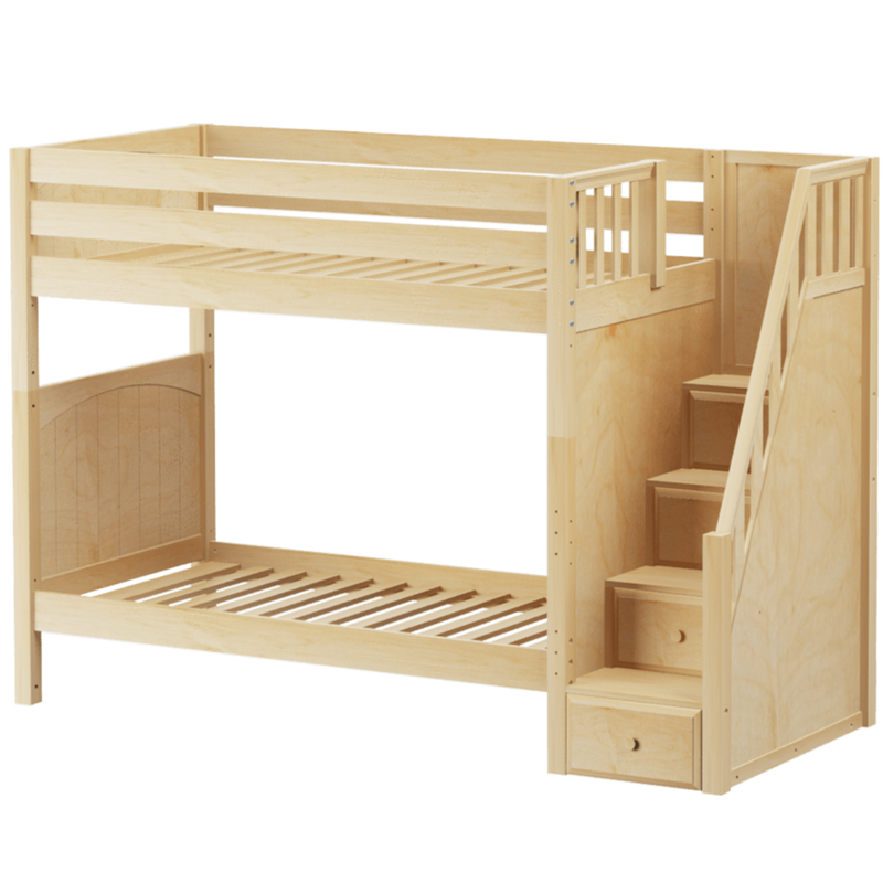 Maxtrix Twin High Bunk Bed with Stairs