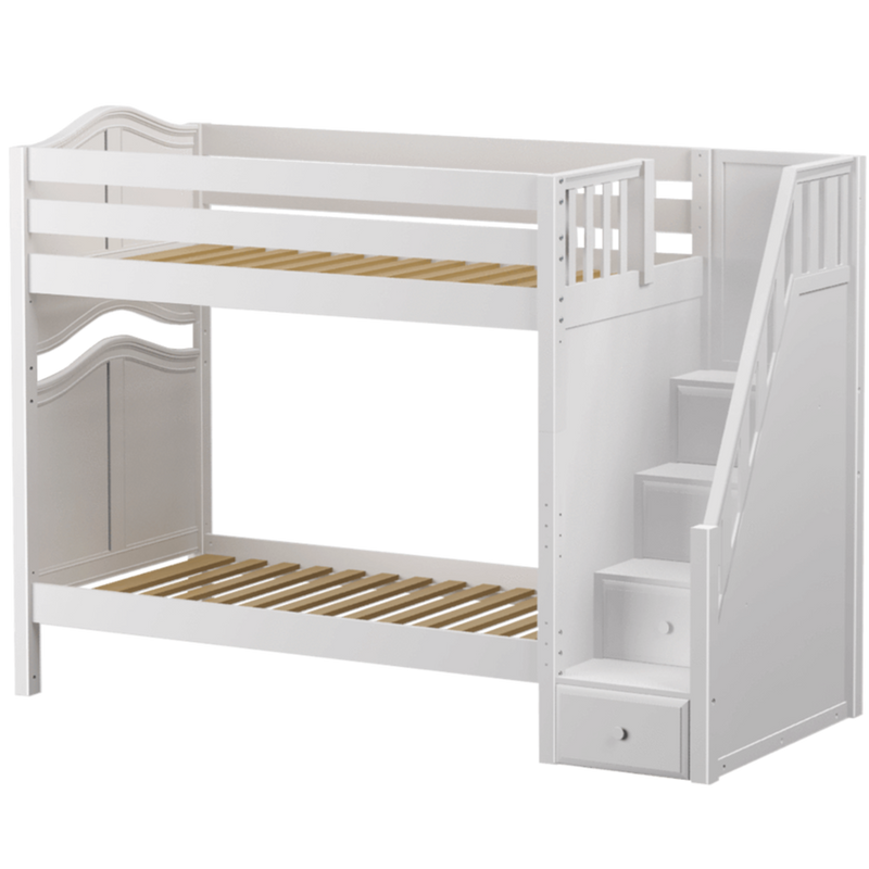 Maxtrix Twin High Bunk Bed with Stairs