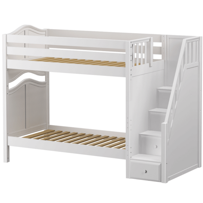 Maxtrix Twin High Bunk Bed with Stairs