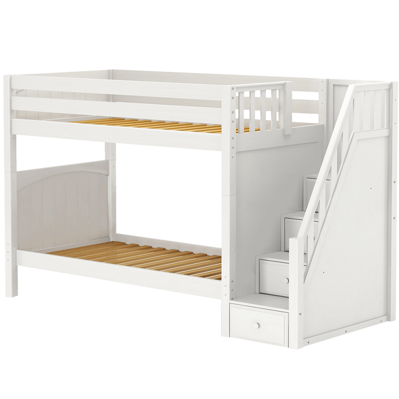 Maxtrix Twin High Bunk Bed with Stairs