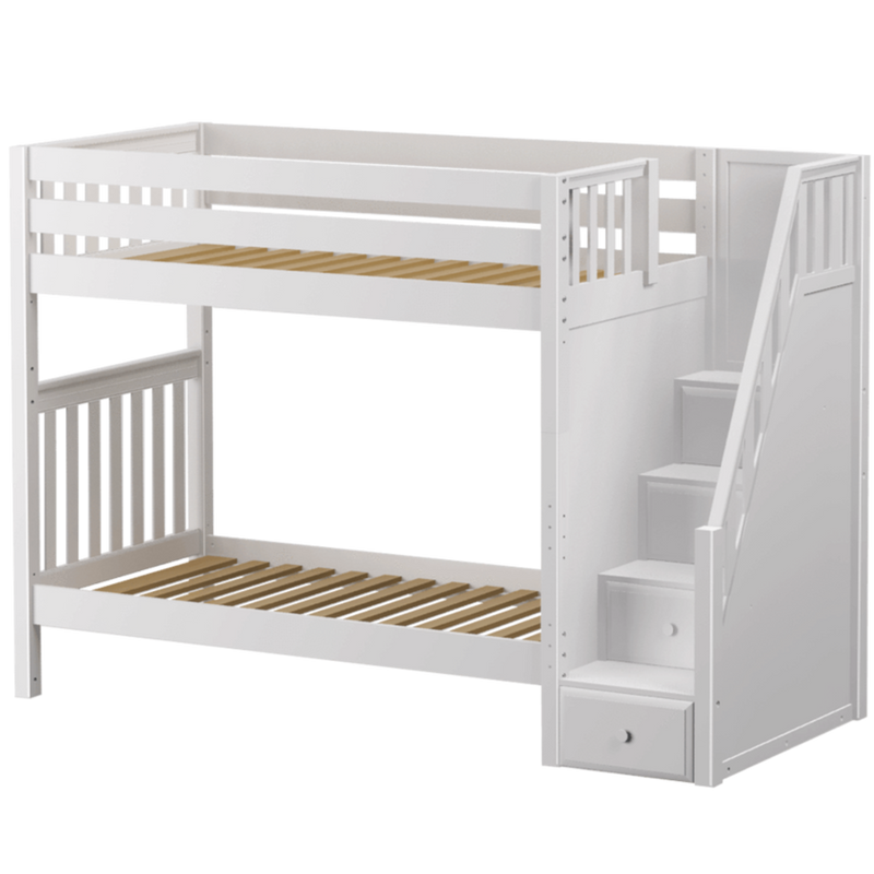 Maxtrix Twin High Bunk Bed with Stairs