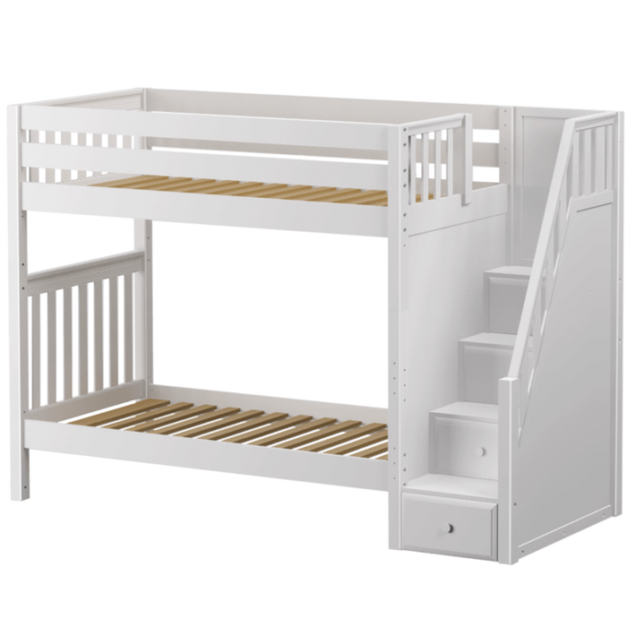 Maxtrix Twin High Bunk Bed with Stairs