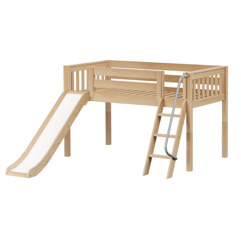 Maxtrix Twin Low Loft Bed with Slide