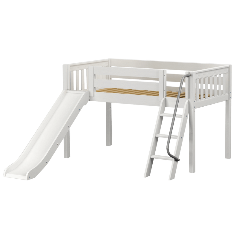 Maxtrix Twin Low Loft Bed with Slide