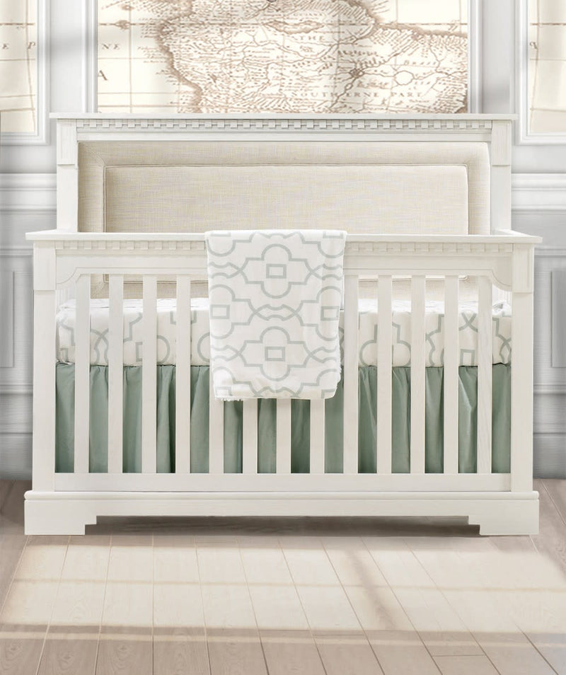 Natart Ithaca "5-in-1'' Convertible Crib with Upholstered Panel