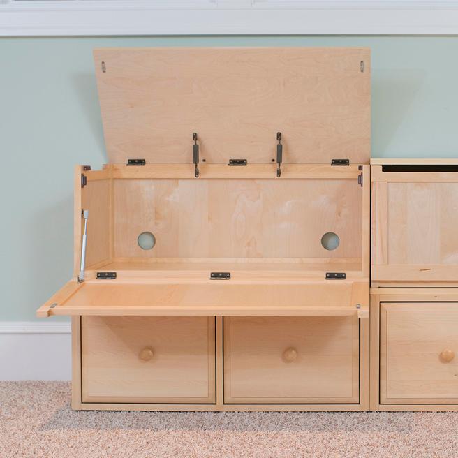 Maxtrix Stacked Toy Chest + 2-Drawer Cube